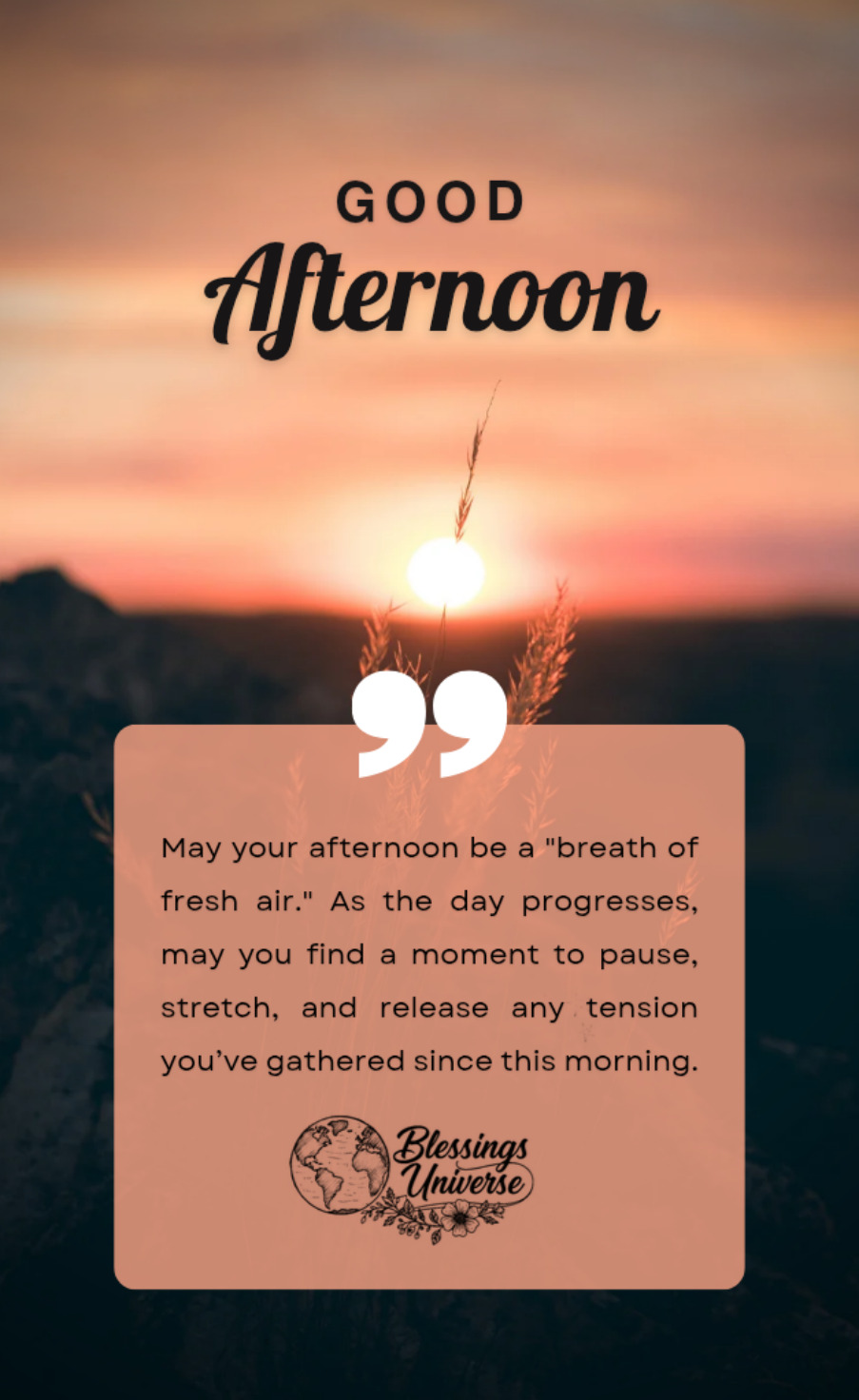 Monday Afternoon Blessings