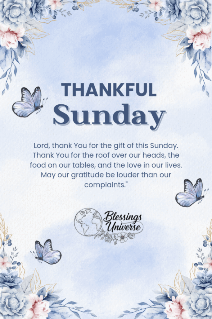 Thankful Sunday Blessings