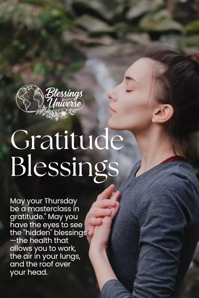 have a blessed thursday image with blessing and sanoopy background