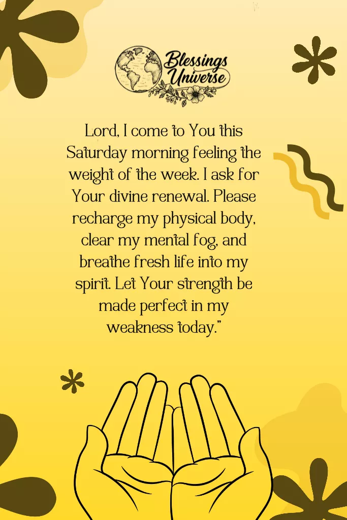 saturday blessings and prayers