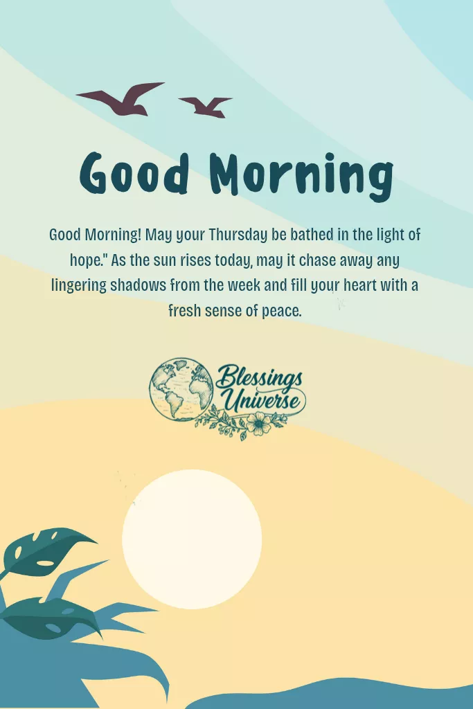 thursday morning blessings image with beautiful flowers background