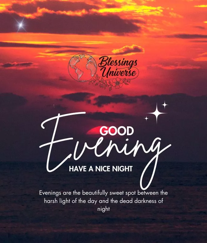 good evening blessings for friends