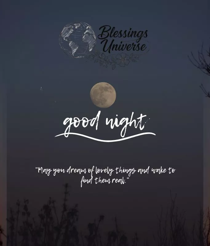 sweet good night blessings for sweet dreams