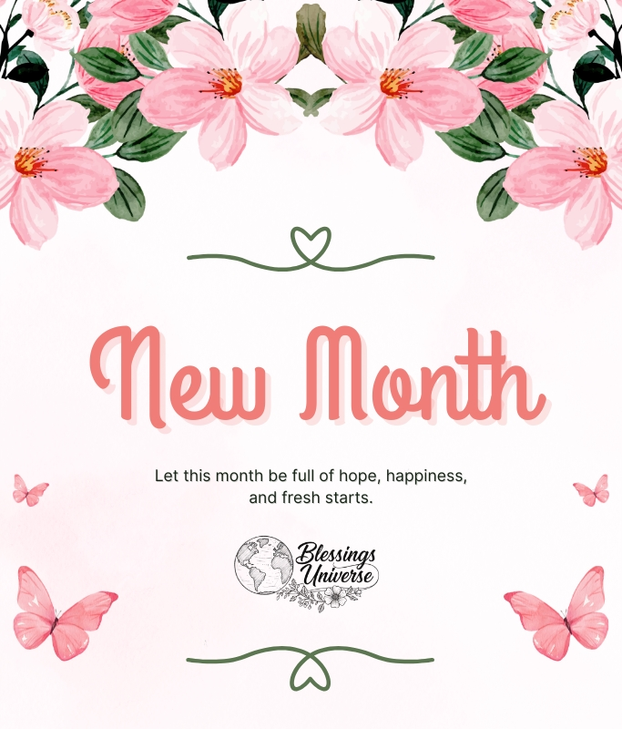 New Month Blessings and Prayers for a Fresh Start
