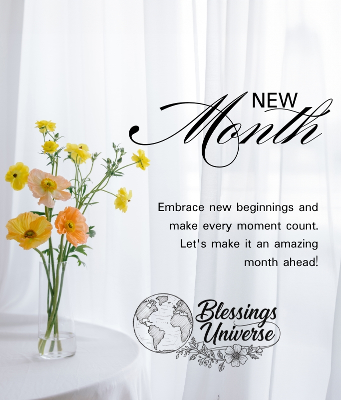 New Month Blessings